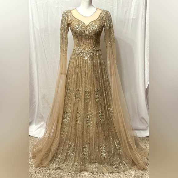 Gold Evening Gown - Picture 2 of 12